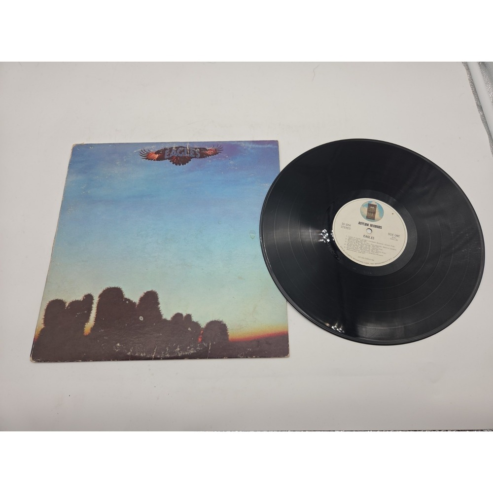 The Eagles Self Titled 1972 Asylum Debut Vinyl Record SD 5054  - Fair